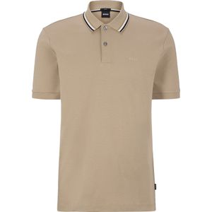 BOSS Penrose slim fit polo, jersey, beige