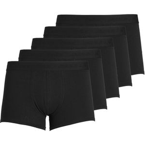 JACK & JONES Jactone in tone trunks (5-pack), heren boxers normale lengte, zwart -  Maat: L