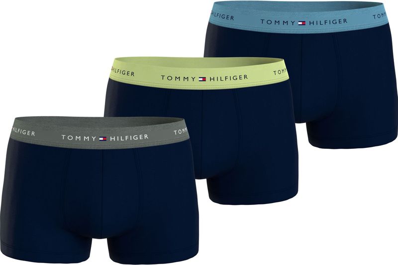 Tommy Hilfiger - Trunk - Boxershorts - Blauw - 3-pack