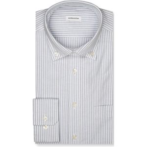 Seidensticker slim fit overhemd, popeline, blauw gestreept