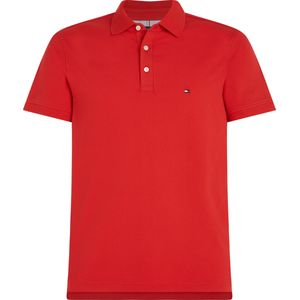 Tommy Hilfiger 1985 Slim Polo, heren poloshirt, rood -  Maat: L