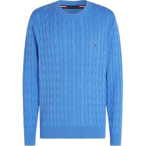 Tommy Hilfiger heren pullover Katoenen, blauw - Maat: S