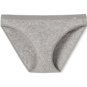 SCHIESSER Naturschonheit slip (1-pack), dames mini slip grijsmelange