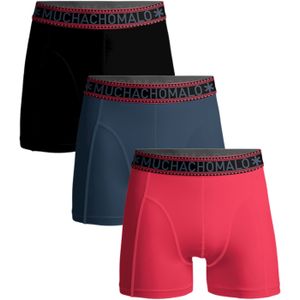 Muchachomalo boxershorts, heren boxers normale lengte (3-pack), Solid -  Maat: M