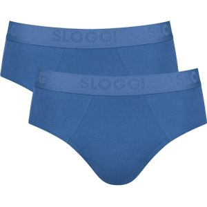 Sloggi Men FREE Evolve Brief, heren slip met smalle zijkanten (2-pack), kobaltblauw