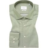 ETERNA - Slim Fit - Overhemd - Groen - Structuurweving
