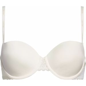 Calvin Klein dames Flirty lightly lined balconette bra, beugel BH, wit