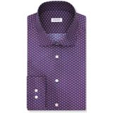 Seidensticker - Businessoverhemd - Paars - Regular 1/1 Kentkraag print