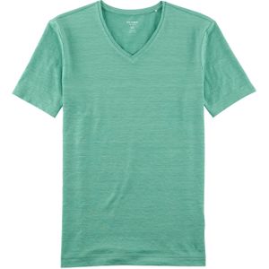 OLYMP Level Five Casual body fit T-shirt, lichtgroen -  Maat: XL