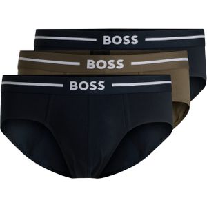 HUGO BOSS - Bold - Hipster Briefs - Zwart - Blauw - Olijfgroen - 3-pack