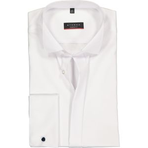 ETERNA modern fit overhemd, dubbele manchet, niet doorschijnend twill heren overhemd, wit 48