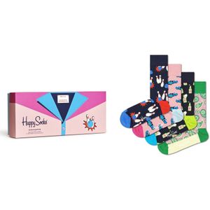 Happy Socks Go Bowling Socks Gift Set (4-pack), unisex sokken in cadeauverpakking