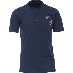 CASA MODA comfort fit heren T-shirt, blauw -  Maat: 10XL