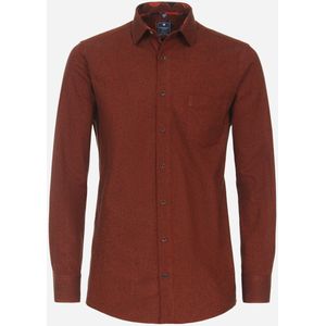 3 voor 99 | Redmond modern fit overhemd, popeline, rood 47/48