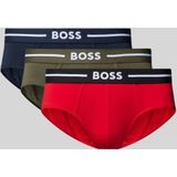 HUGO BOSS Bold hipster briefs (3-pack), heren slips, rood, blauw, groen