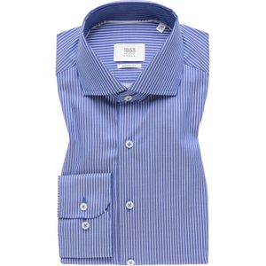 ETERNA modern fit overhemd, twill, middenblauw gestreept 42