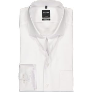 OLYMP Luxor modern fit overhemd, mouwlengte 7, wit twill 46