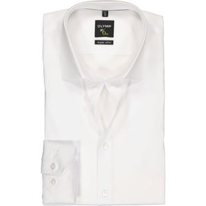 OLYMP No. Six super slim fit overhemd, mouwlengte 7, wit 36