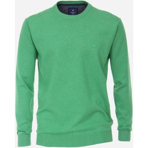 Redmond heren trui katoen, O-hals, groen (middeldik)