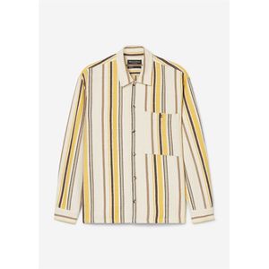 Marc O'Polo relaxed fit heren overshirt, beige  dessin
