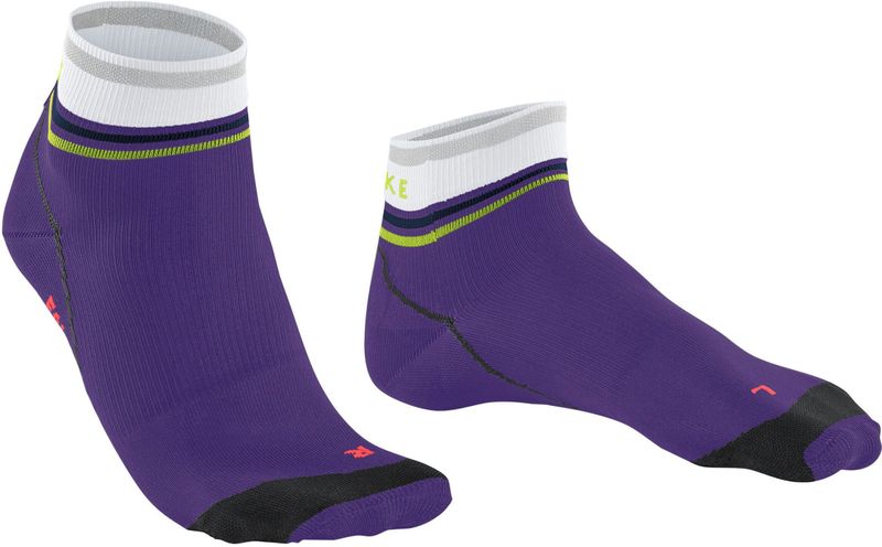 FALKE - BC Impulse Reflect Short - Biking Sokken - Paars - Unisex