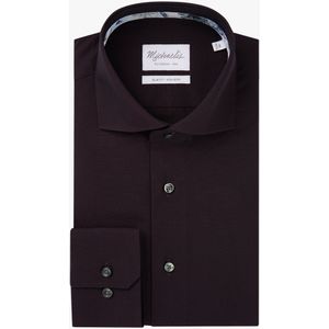 Michaelis slim fit heren overhemd, twill, bordeaux