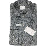 ETERNA modern fit overhemd, twill, groen dessin