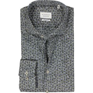 ETERNA modern fit overhemd, twill, groen dessin