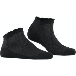 Burlington Montrose dames sneakersokken, zwart (black) -  Maat: 36-41