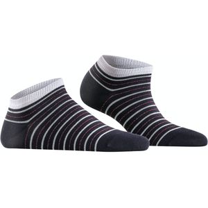 FALKE Stripe Shimmer dames sneakersokken, donkerblauw (dark navy) -  Maat: 39-42