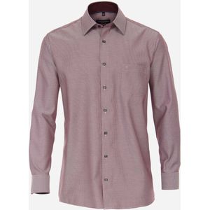 CASA MODA comfort fit overhemd, mouwlengte 72 cm, dobby, rood 46