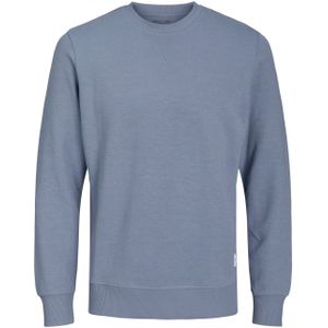 JACK & JONES Basic sweat crew neck regular fit, heren sweatshirt katoenmengsel met O-hals, bruin