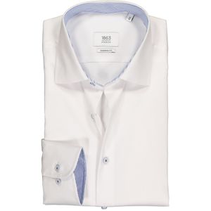 ETERNA 1863 modern fit premium overhemd, 2-ply twill heren overhemd, wit (contrast) 45