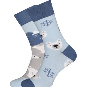 Many Mornings sokken Polar Bear - Unisex - Maat: 39-42