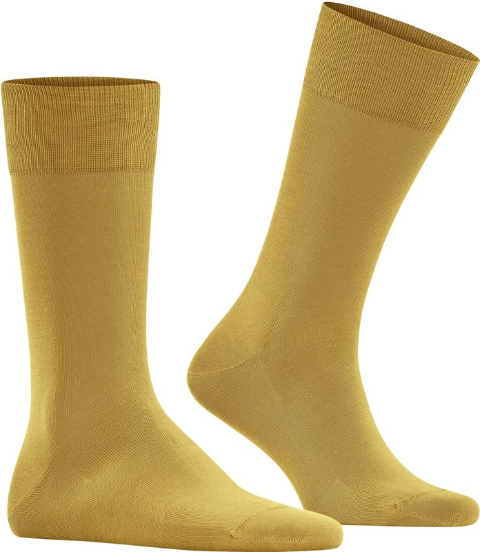 FALKE - Cool 24/7 - Herensokken - Geel - Biologisch Katoen - Ademend en Duurzaam
