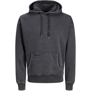 JACK & JONES Drew sweat hood regular fit, heren hoodie katoenmengsel met capuchon, zwart -  Maat: XXL