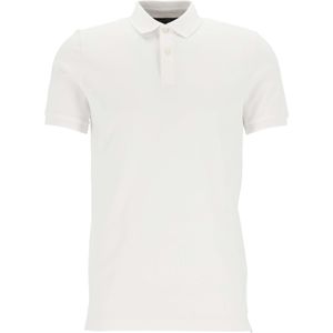 Marc O'Polo shaped fit polo, heren poloshirt, wit -  Maat: S