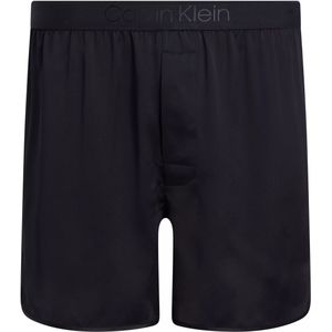 Calvin Klein Woven Boxers (1-pack), heren boxers wijd katoen, zwart -  Maat: XL