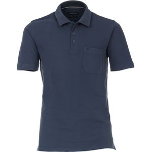 CASA MODA comfort fit heren polo, blauw -  Maat: 6XL