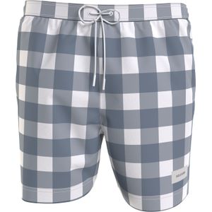 Tommy Hilfiger Medium Drawstring swimshort, heren zwembroek, wit dessin