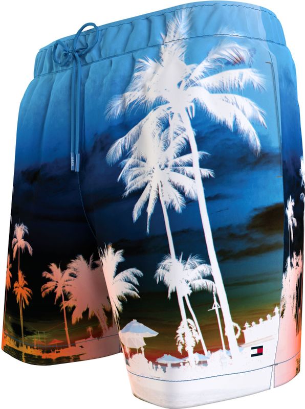 Tommy Hilfiger - Phorint - Zwembroek - Gerecycled Polyester - Fotoprint van Palmbomen