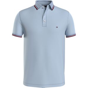 Tommy Hilfiger 1985 Rwb Tipped Slim Polo, heren poloshirt, lichtblauw -  Maat: XXL