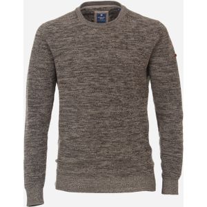 Redmond heren trui katoen, O-hals, grijs (middeldik) -  Maat: 6XL