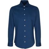 Seidensticker slim fit overhemd, twill, blauw