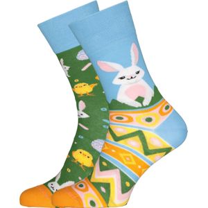 Many Mornings sokken, Easter Bunny - Unisex - Maat: 35-38