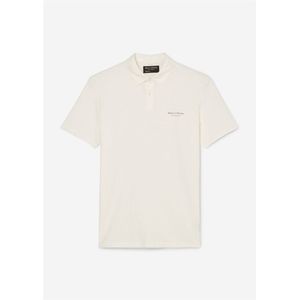 Marc O'Polo shaped fit polo, heren poloshirt korte mouw, wit -  Maat: XS