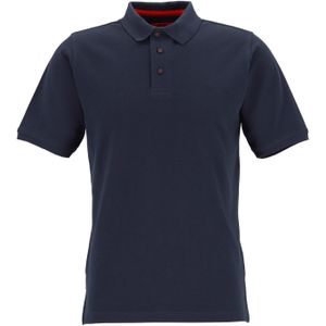 Redmond modern fit poloshirt, donkerblauw (rood contrast)