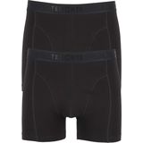 TEN CATE Basics men shorts (2-pack), heren boxers normale lengte, zwart -  Maat: S