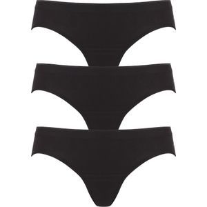 TEN CATE Basic women bikini slips (3-pack), dames slips lage taille, zwart -  Maat: XL