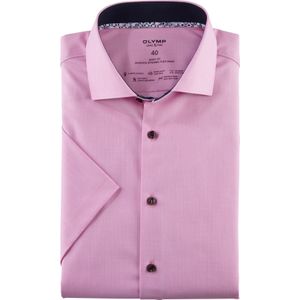 OLYMP 24/7 Level 5 body fit overhemd, korte mouw, Dynamic Flex, pink